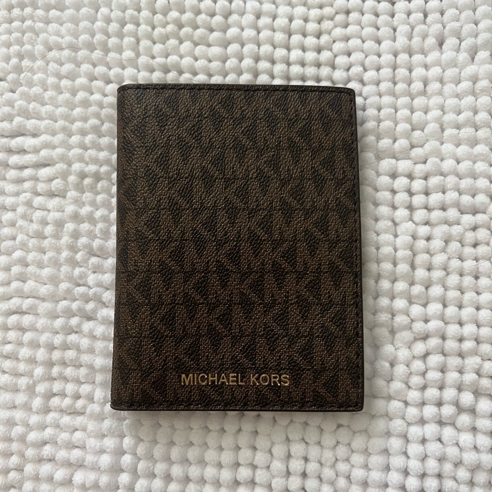 Michael Kors Logo Passport Wallet